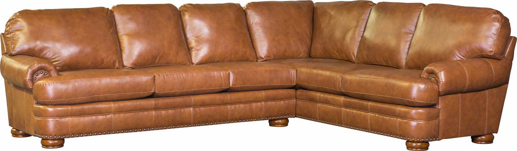 Shield Leather Sectional - Wellington's Fine Leather Furniture