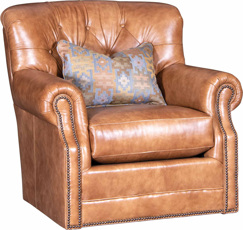 Julia Leather Swivel Chair