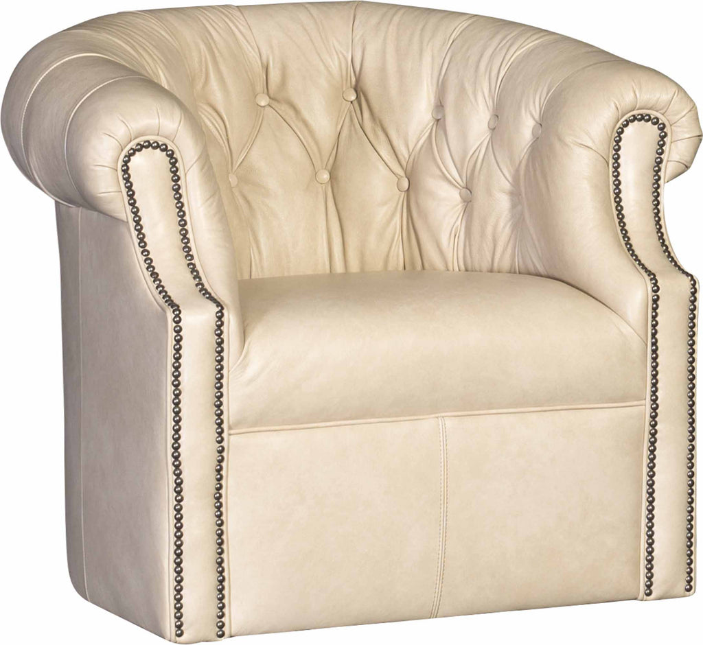 Amelia Leather Swivel Chair