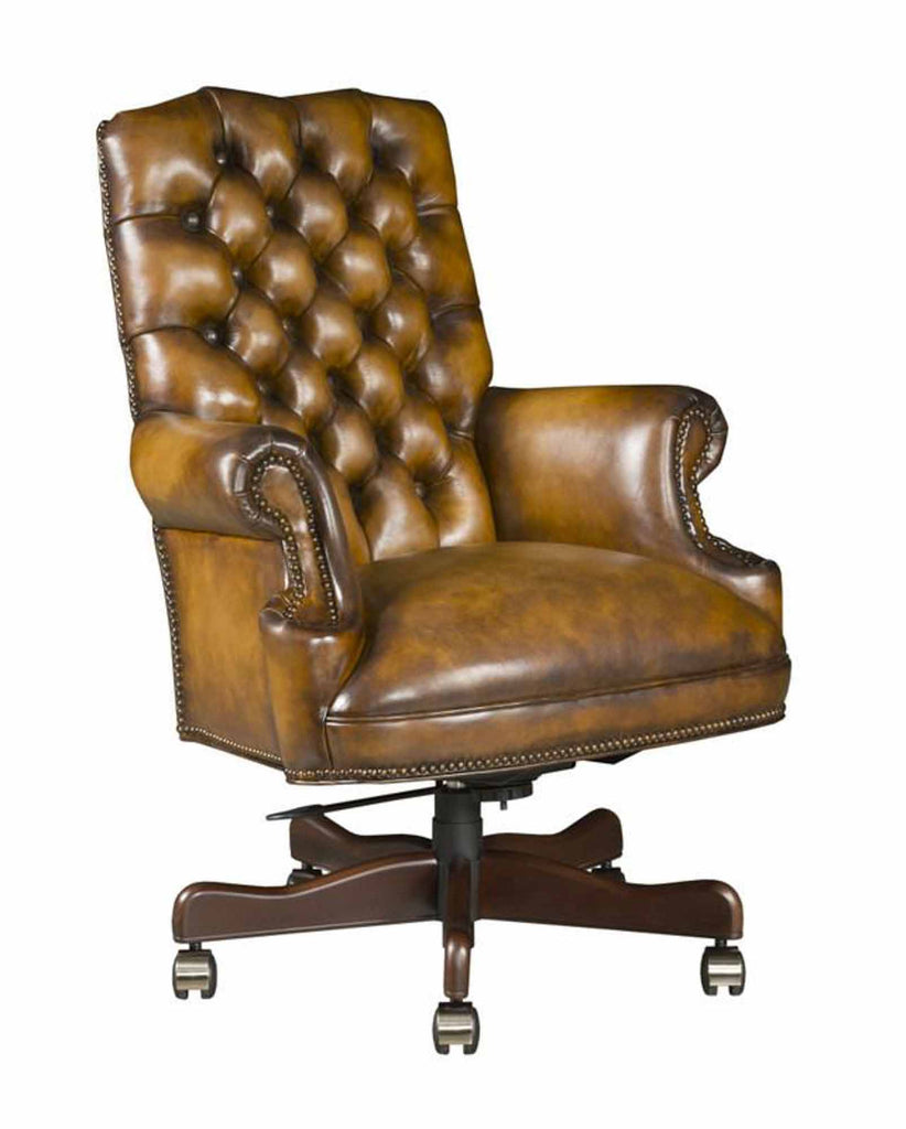 Keating Leather Swivel Tilt Executive Chair | American Luxury | Wellington's Fine Leather Furniture