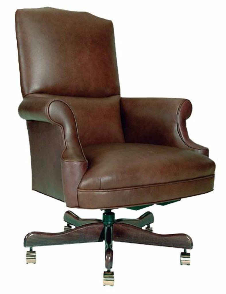 Doughty Leather Swivel Tilt Chair | American Luxury | Wellington's Fine Leather Furniture