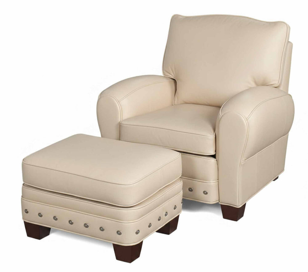 Arizona Leather Power Tilt Back Chair & Ottoman