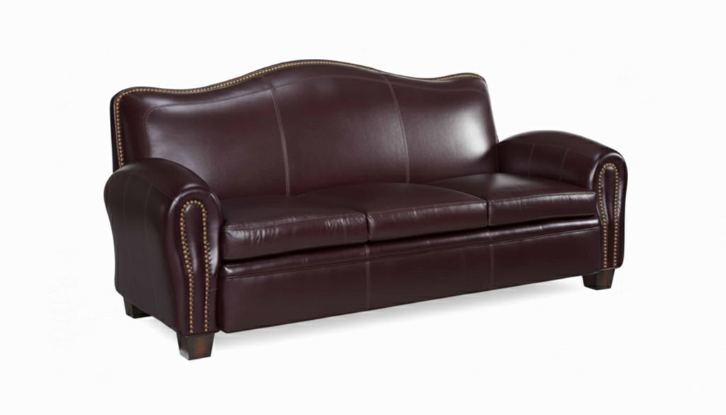 Camelback Leather Loveseat