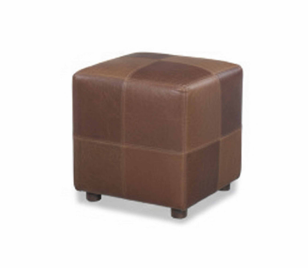 Cube Leather Ottoman