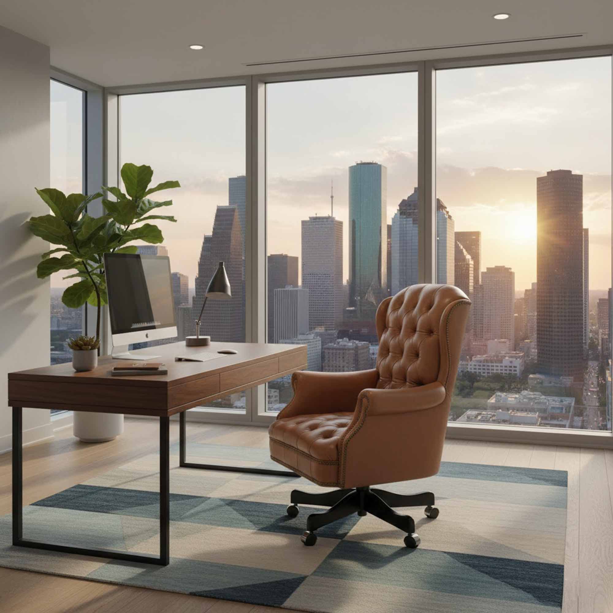 Sagebrush Leather Swivel Tilt Chair