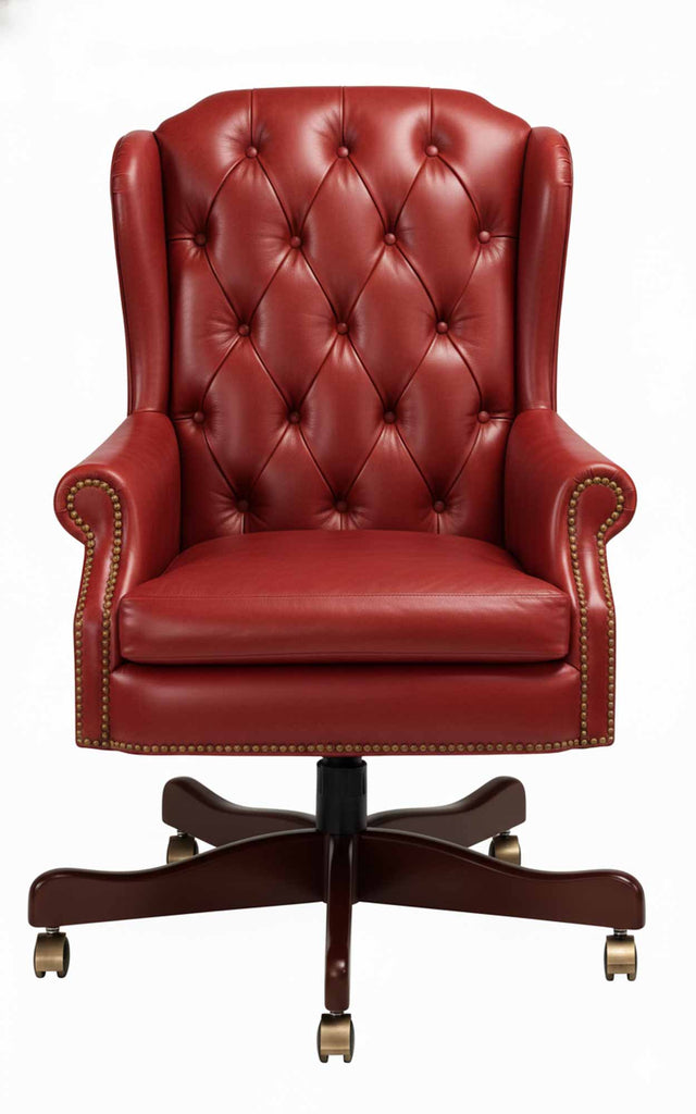 Duncan Leather Swivel Tilt Chair