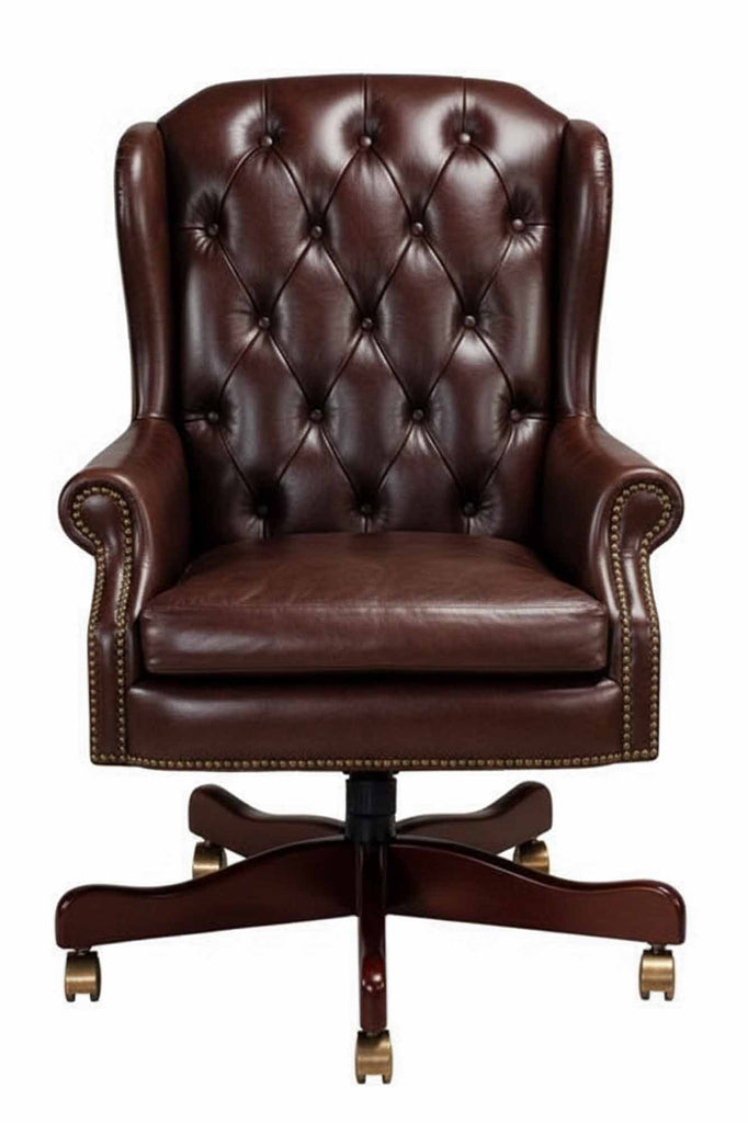 Duncan Leather Swivel Tilt Chair