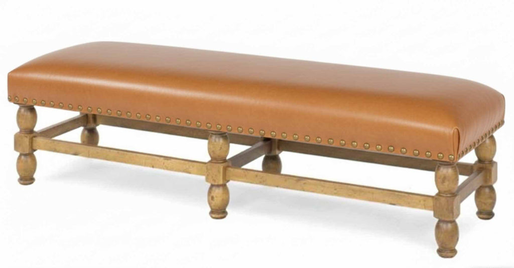 Apache Leather Bench