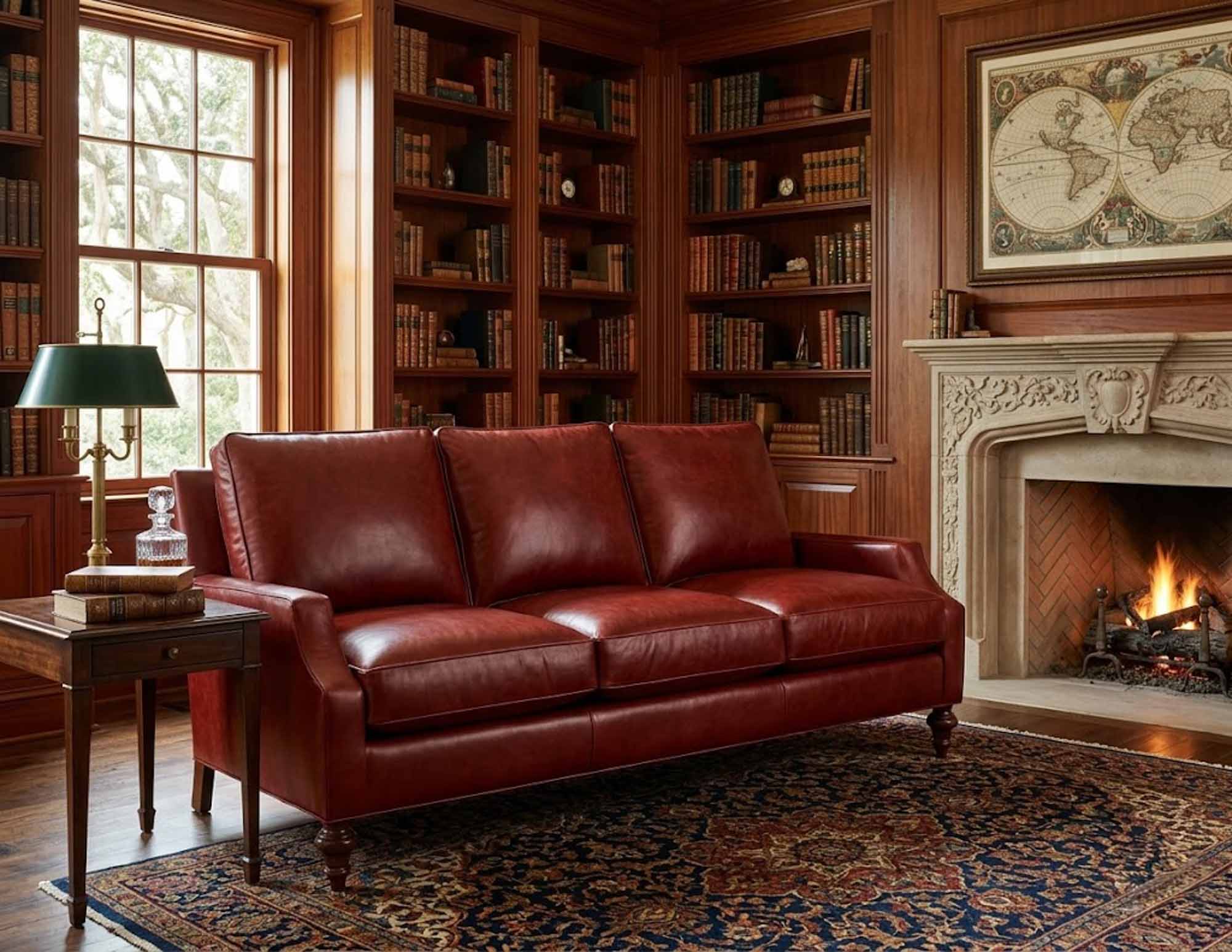 York Leather Sofa