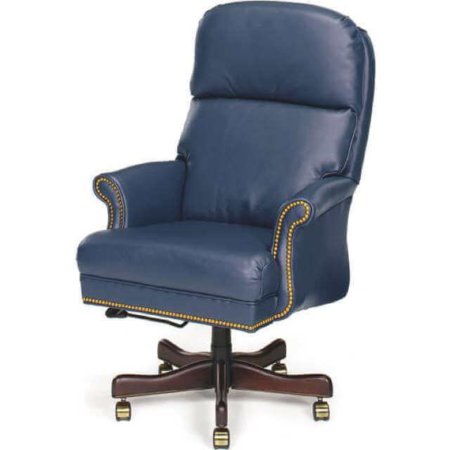 Bari Leather Swivel Executive Chair | American Heirloom | Wellington's Fine Leather Furniture