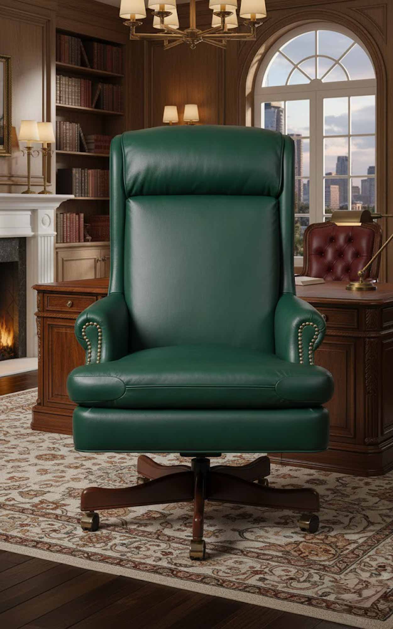 Kincaid Leather Swivel Tilt Chair