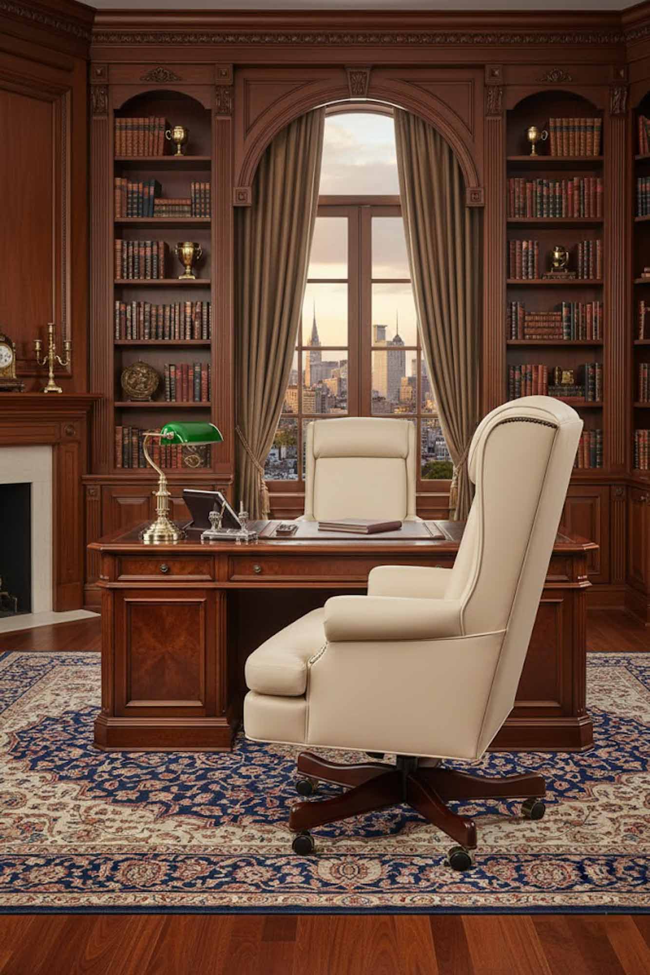 Kincaid Leather Swivel Tilt Chair