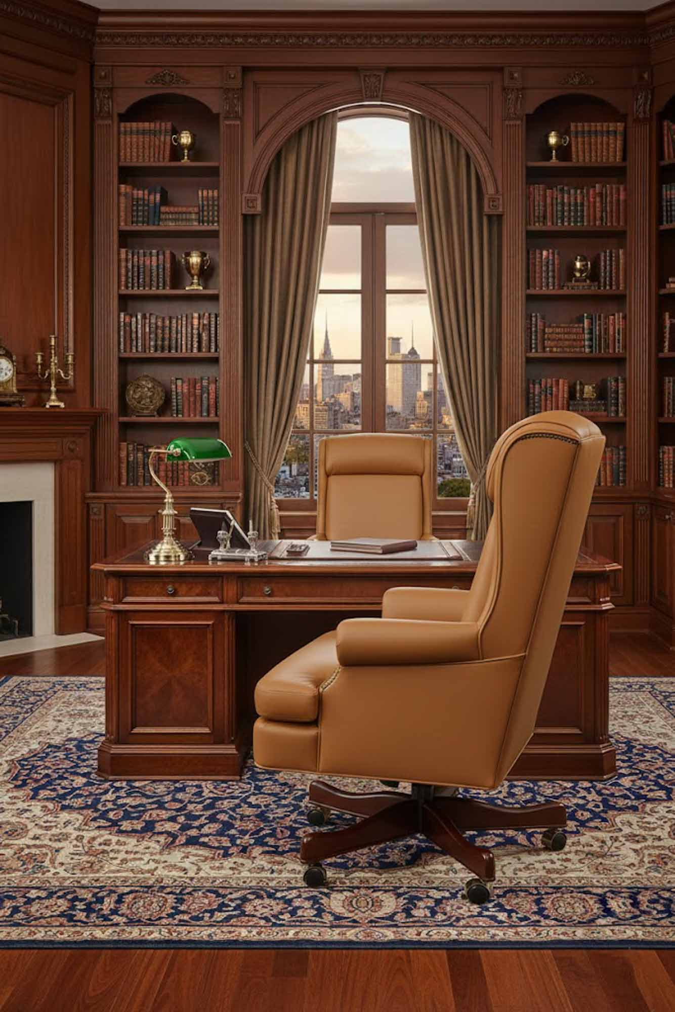 Kincaid Leather Swivel Tilt Chair