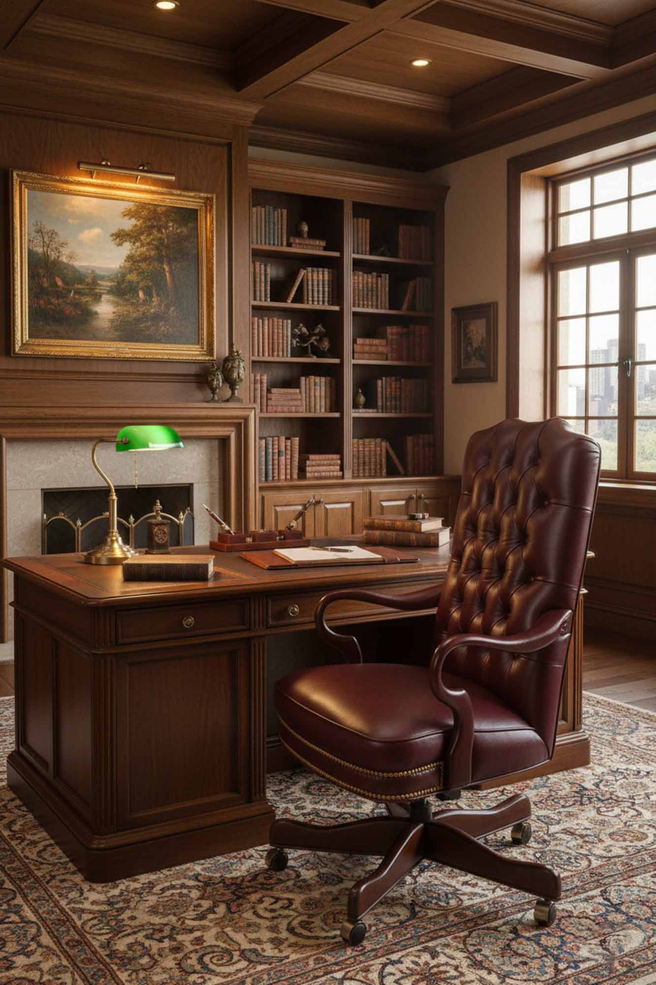 Stallings Leather Swivel Tilt Chair