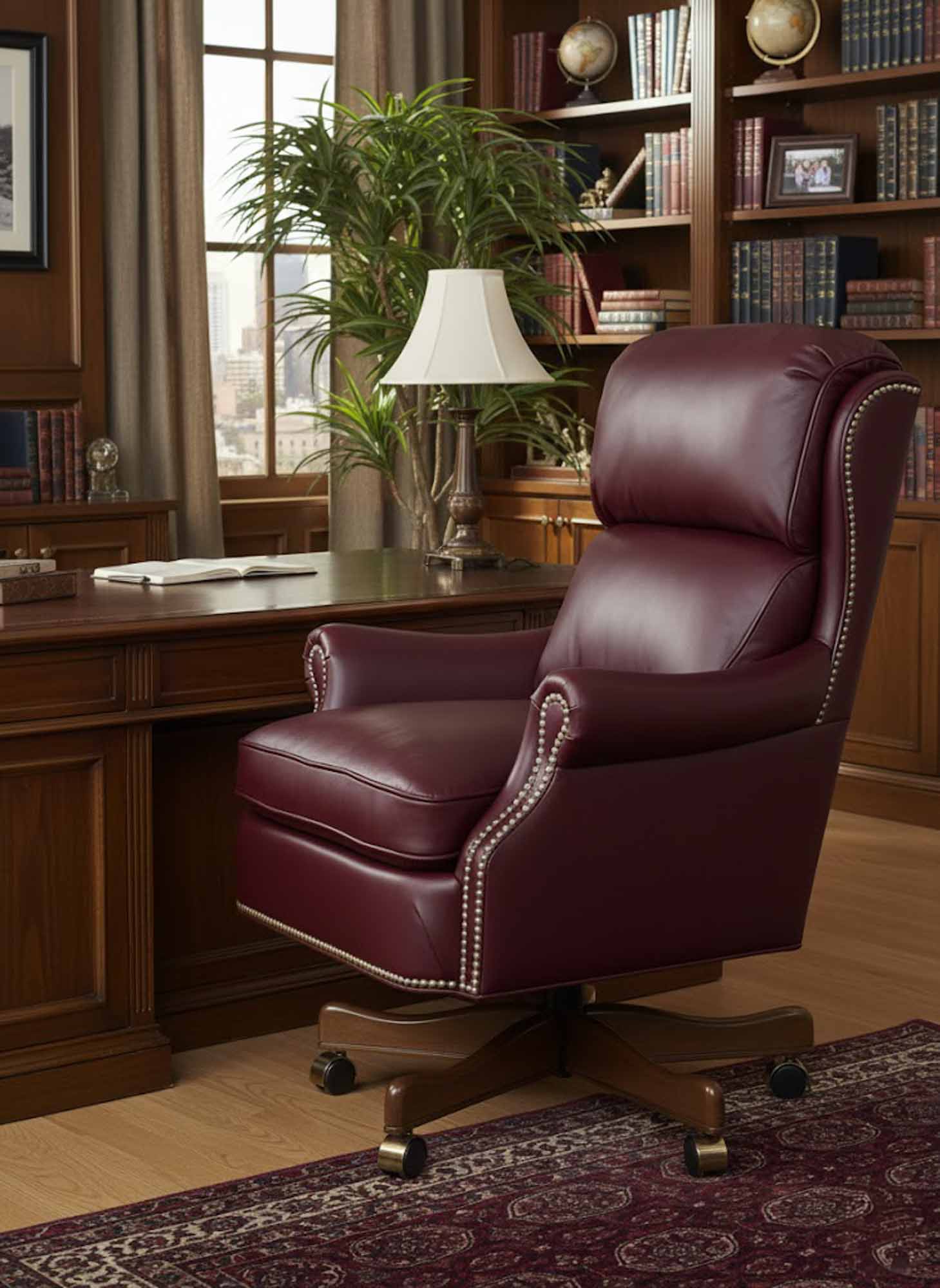 Anthony Leather Swivel Tilt Chair