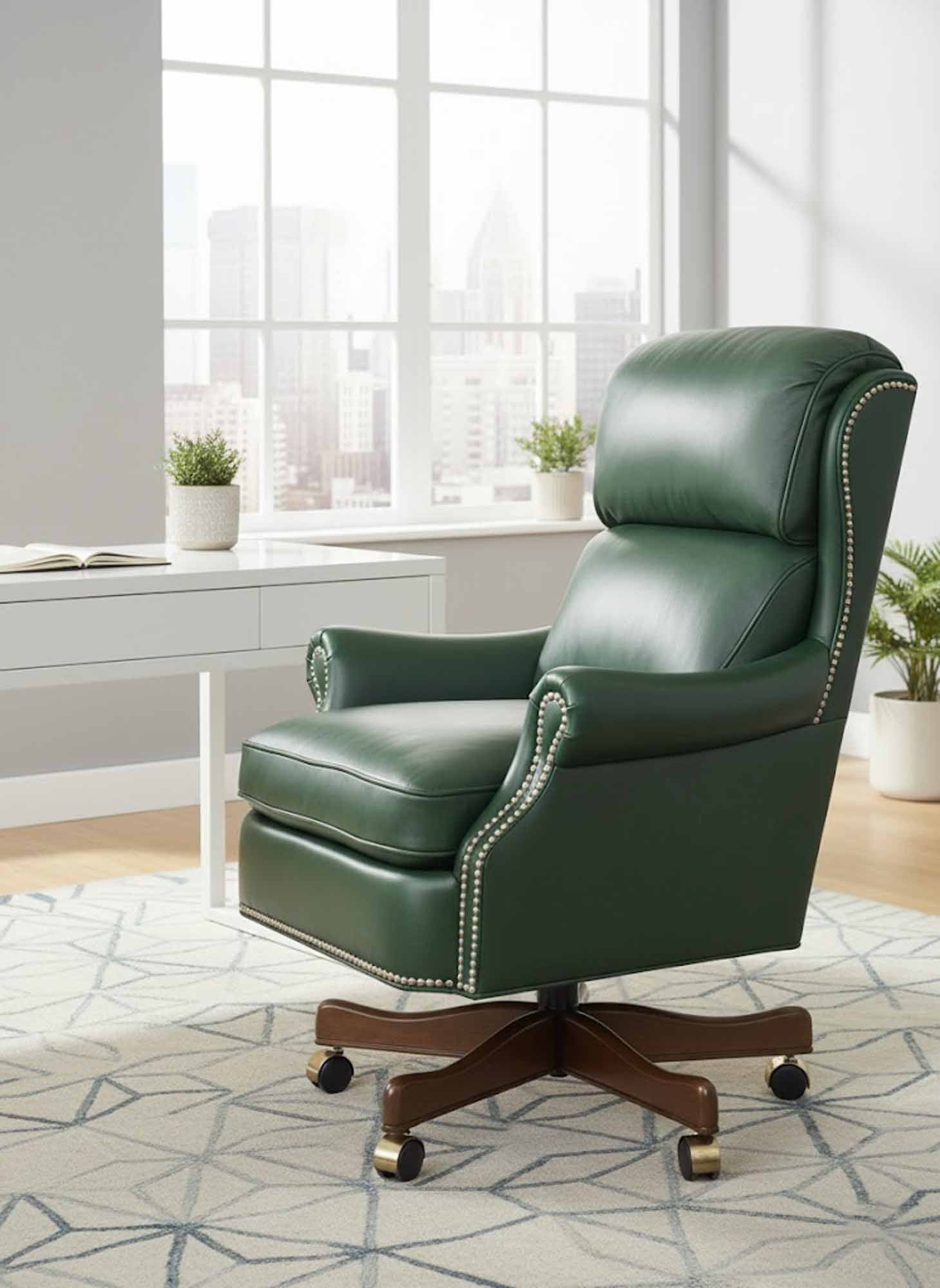 Anthony Leather Swivel Tilt Chair