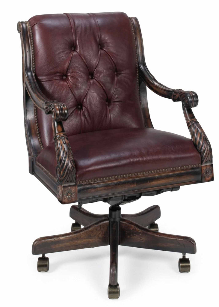 Nob Hill Leather Swivel Tilt Chair