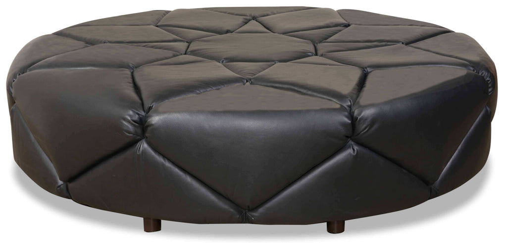 Zabelle Leather Cocktail Ottoman | American Heirloom | Wellington's Fine Leather Furniture