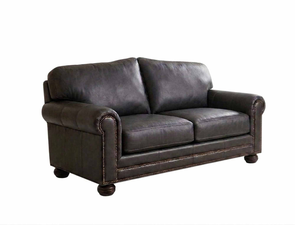 Hadlock Leather Loveseat