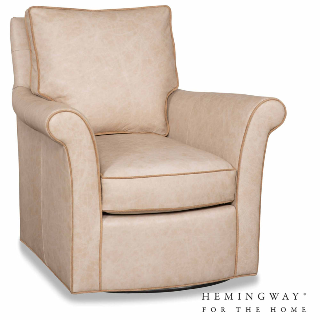 Fleming Leather Swivel Chair