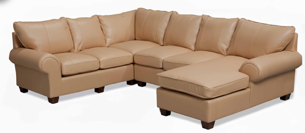 Old World Leather Sectional