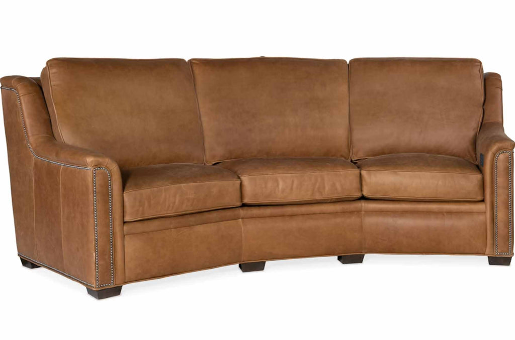 Raiden Leather Conversation Sofa - Wellington's Fine Leather Furniture
