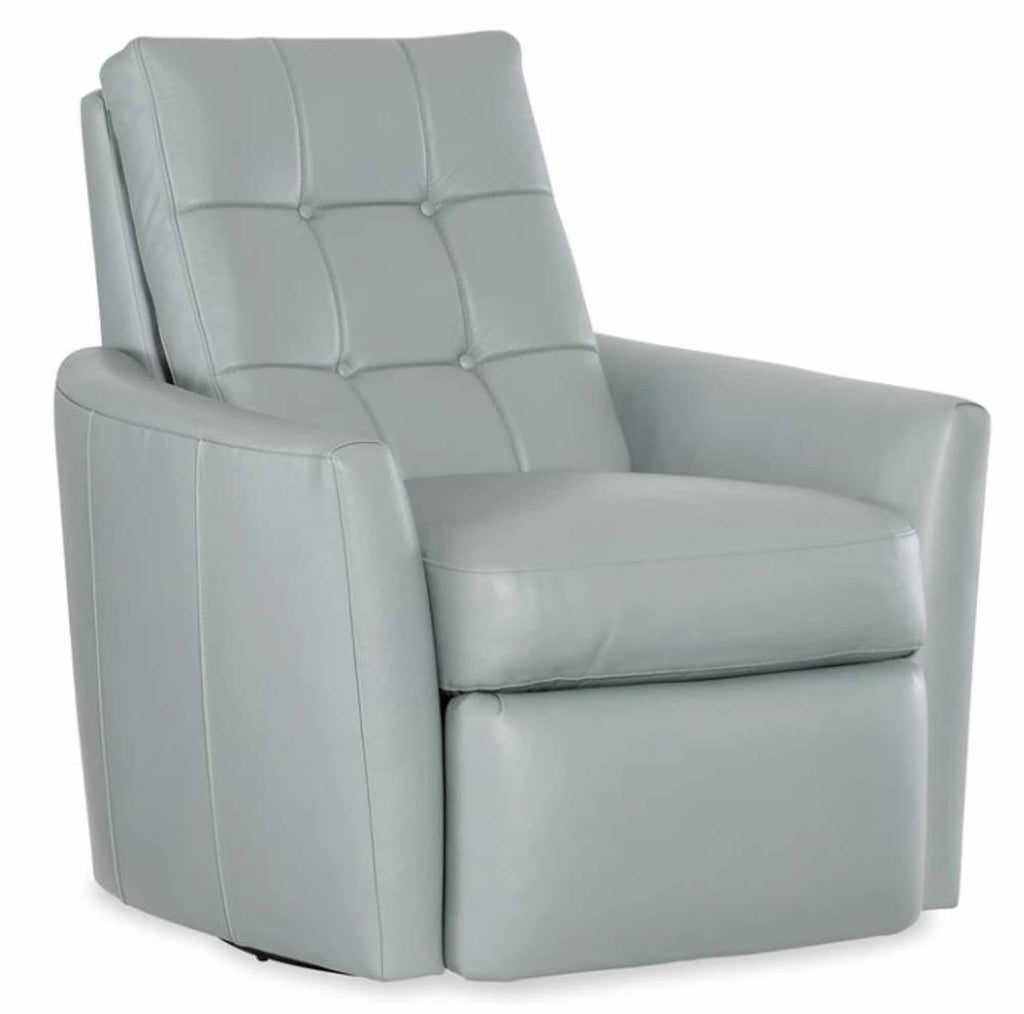 Saxton Leather Swivel Recliner