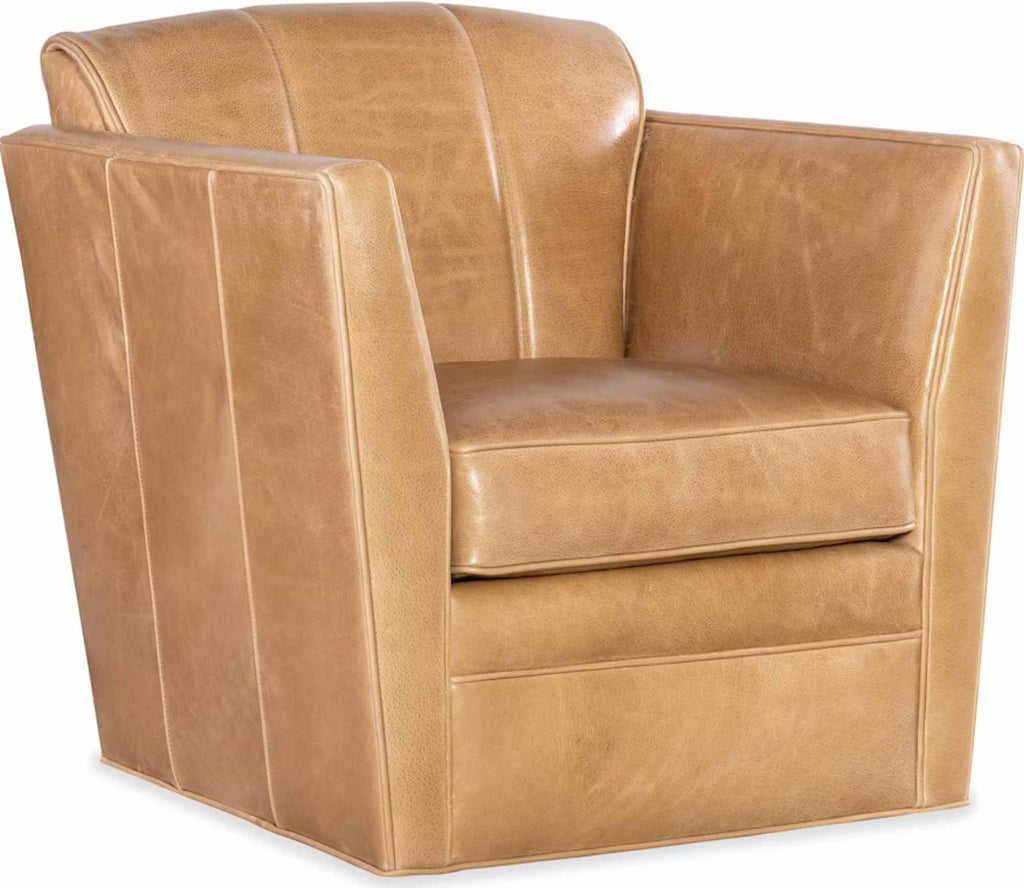 Mila Leather Swivel Chair