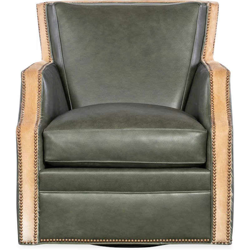 Fredricksen Leather Swivel Chair