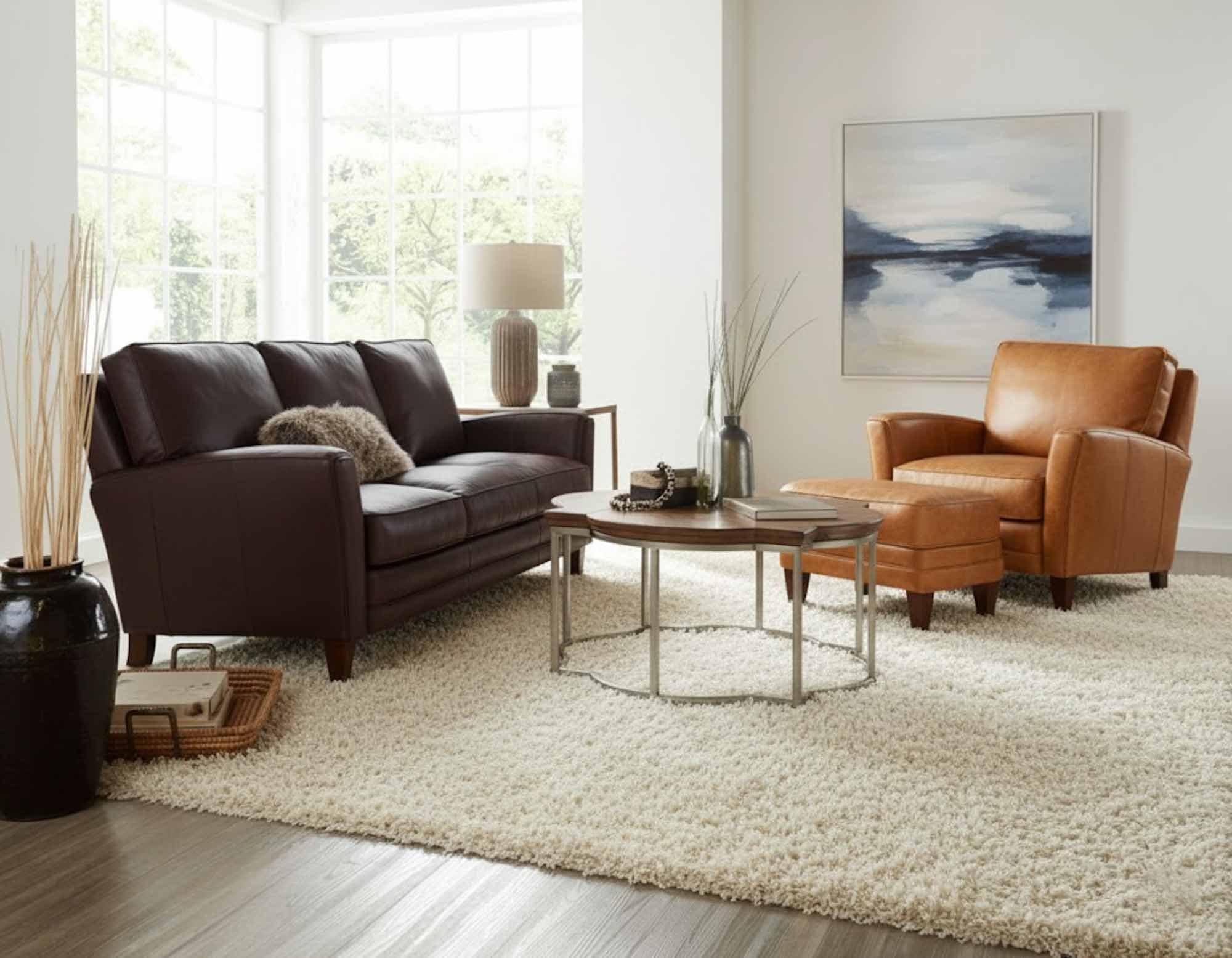 Zion Leather Sofa