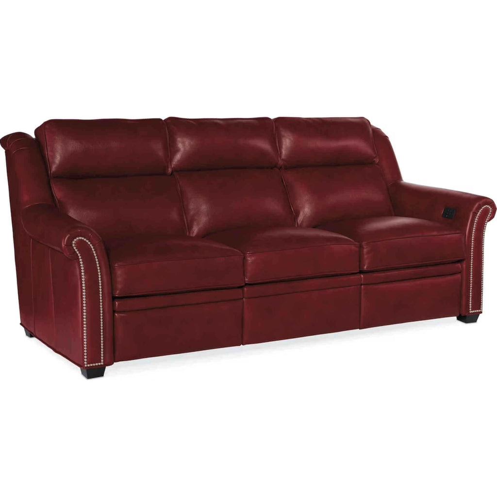 Bolton Leather Power Reclining Sofa With Articulating Headrest | American Heritage | Wellington's Fine Leather Furniture