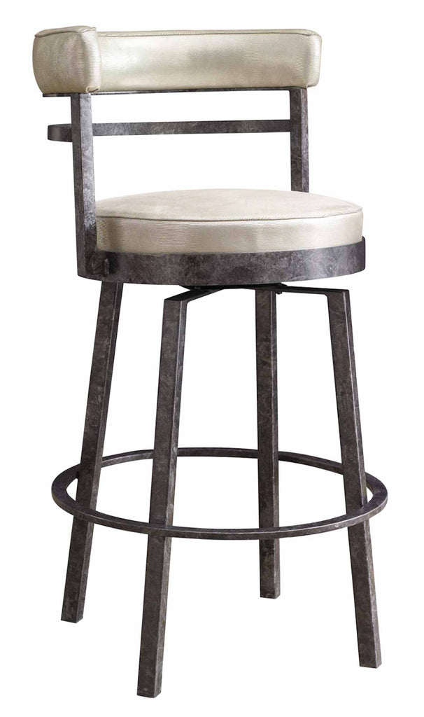 Jolie Leather Swivel Bar Stool