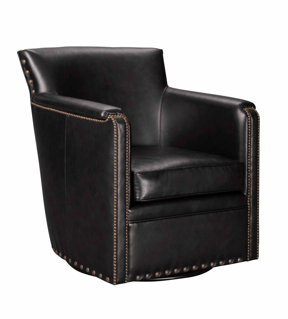 Silver Spring Leather Swivel Chair - Wellington's Fine Leather Furniture