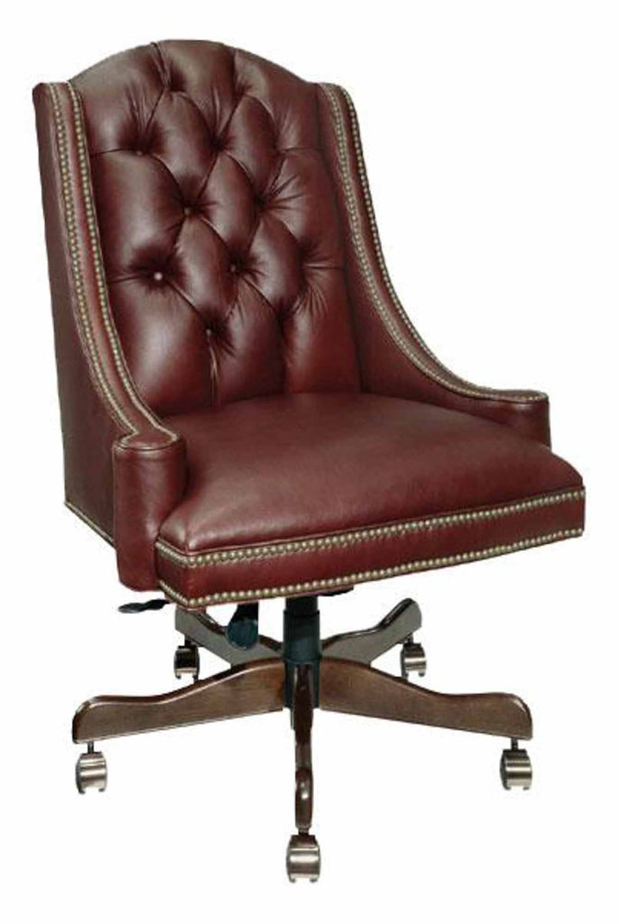 Edward Leather Swivel Tilt Chair