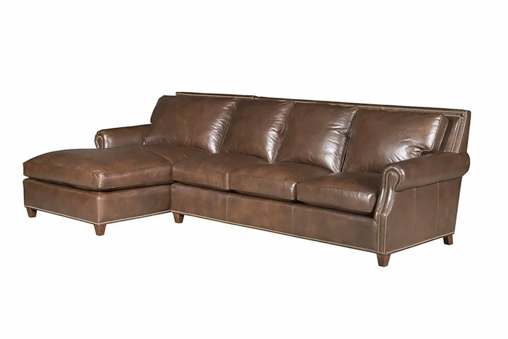 Finsbury Leather Sofa With Chaise