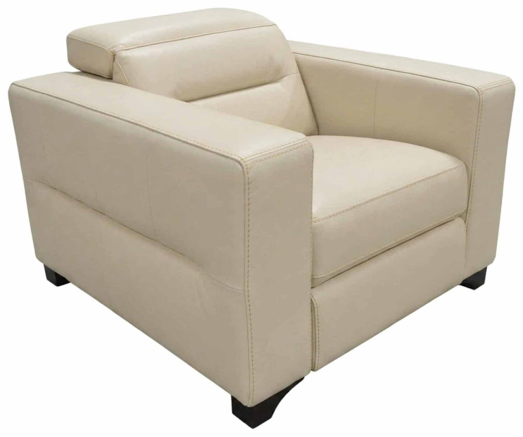 Moderno Leather Power Recliner With Articulating Headrest