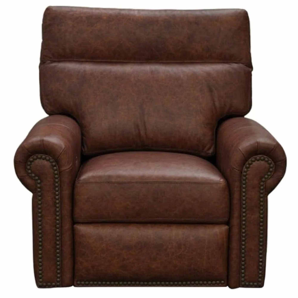 Campbell Leather Swivel Glider Recliner