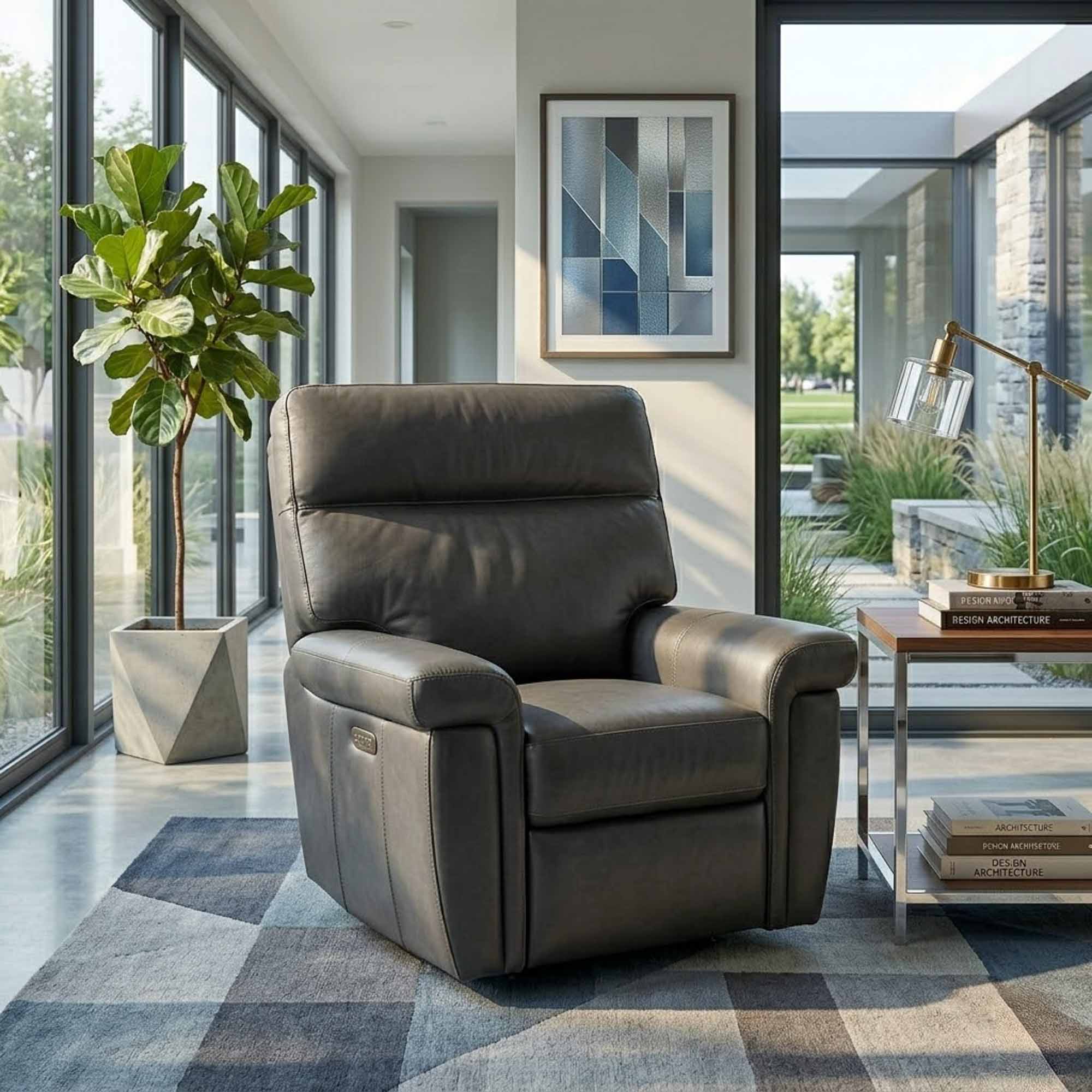 Jett Leather Zero Gravity Power Recliner With Articulating Headrest