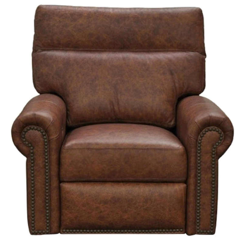 Campbell Leather Swivel Glider Recliner