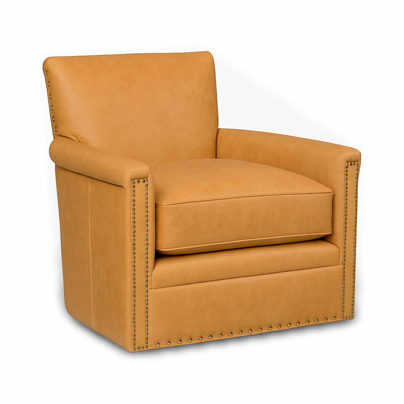 Alexa Leather Swivel Chair | American Tradition