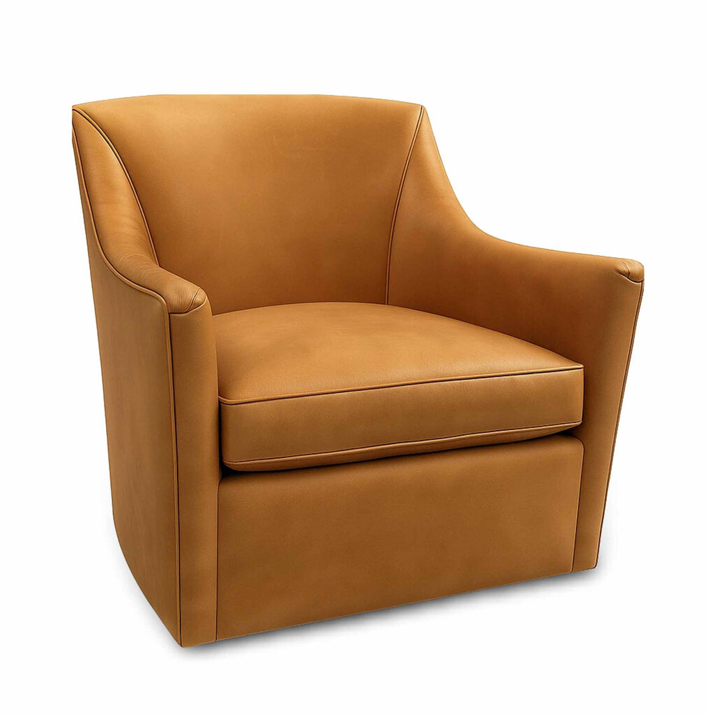 Sullivan Leather Swivel Chair - Wellington's Fine Leather Furniture