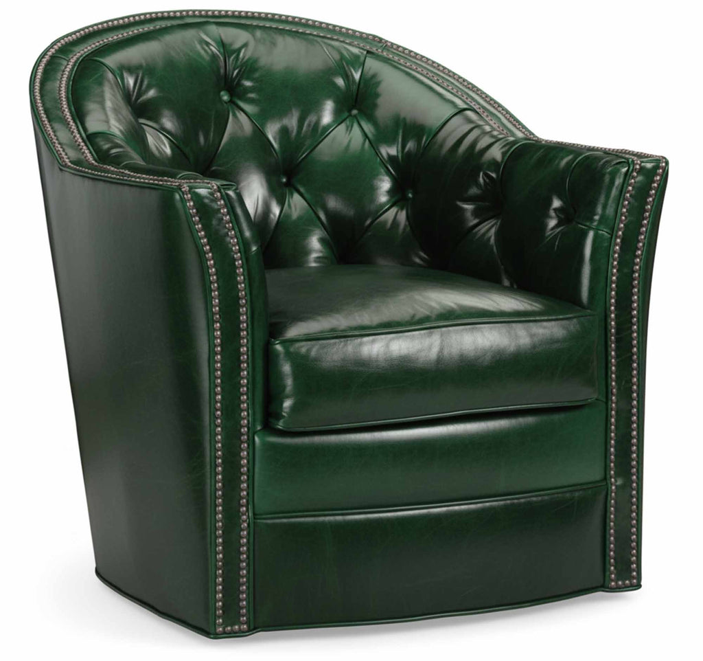 Polly Leather Swivel Chair