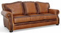 Oklahoma Leather Queen Size Sofa Sleeper | American Tradition | Wellington's Fine Leather Furniture