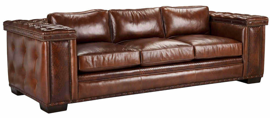 Warf Leather Sofa | American Tradition | Wellington's Fine Leather Furniture