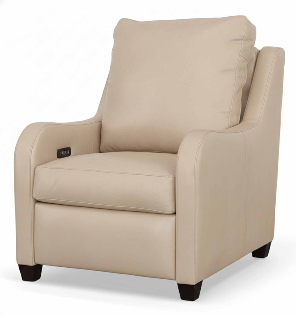 Jamie Leather Power Recliner With Articulating Headrest