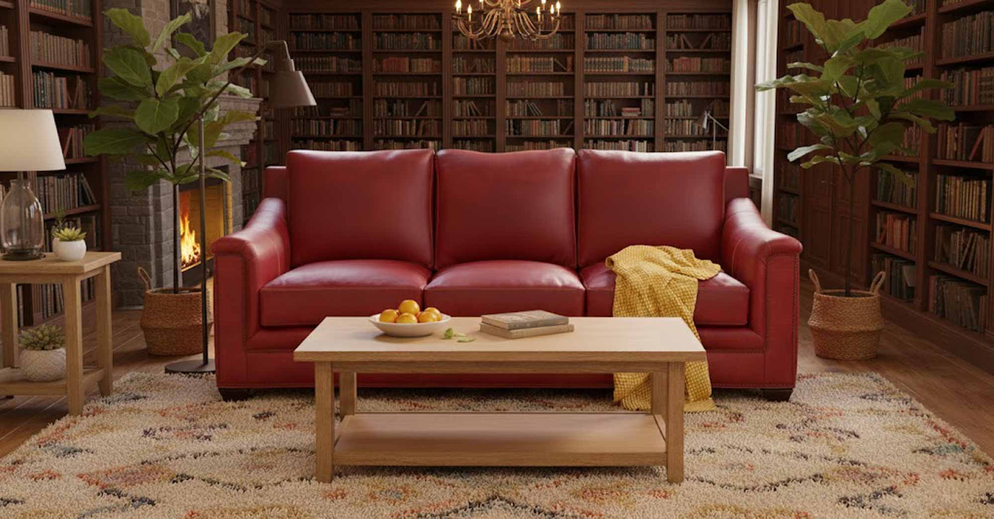 Ava Leather Sofa