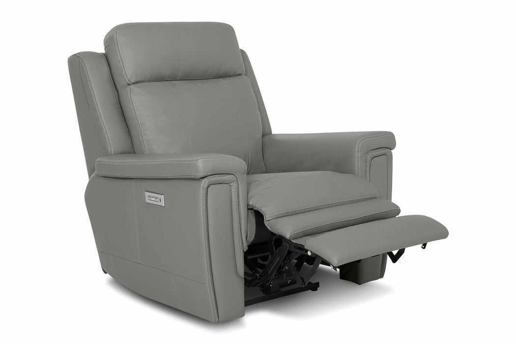 Asher Leather Wallhugger Power Recliner With Articulating Headrest