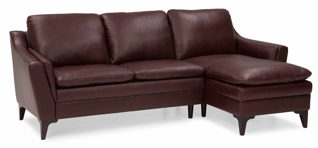 Balmoral Leather Sofa With Chaise | Budget Decor | Wellington's Fine Leather Furniture