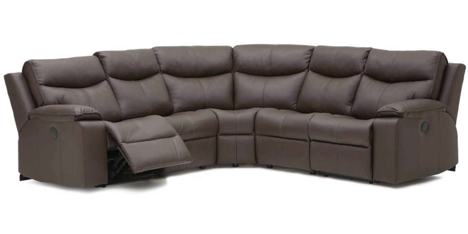 Providence Leather Reclining Sectional