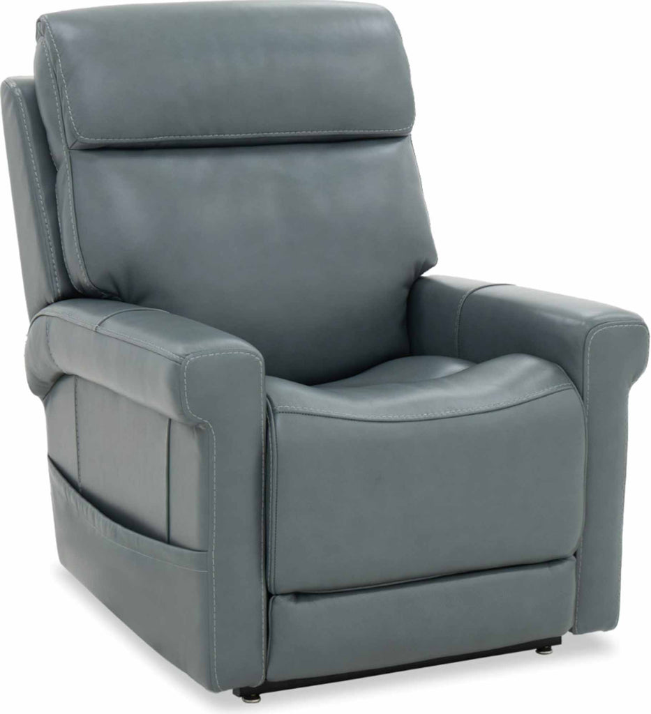 Locke Leather Zero Gravity Power Recliner With Articulating Headrest And Lumbar